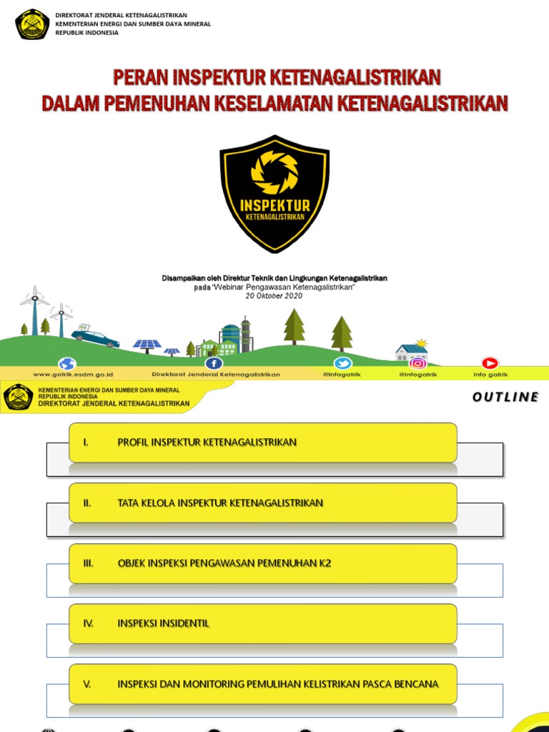 Peran Inspektur Ketenagalistrikan | PDF