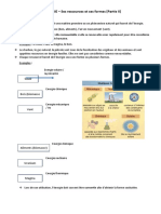 PHYSIQUE - 6e - Séance: ENERGIE Sources Et Formes