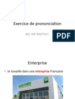 Exercice de Prononciation