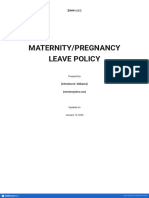 Maternity - Pregnancy Leave Policy Template