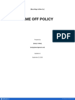 Time Off Policy Template