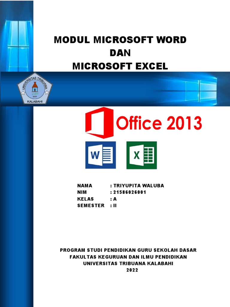 Modul Microsoft Word dan Excel 2013 | PDF