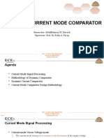 Design of Current Mode Comparator