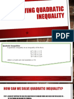 Solving Quadratic Inequality