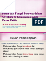 Peran Dan Fungsi Perawat Kritis