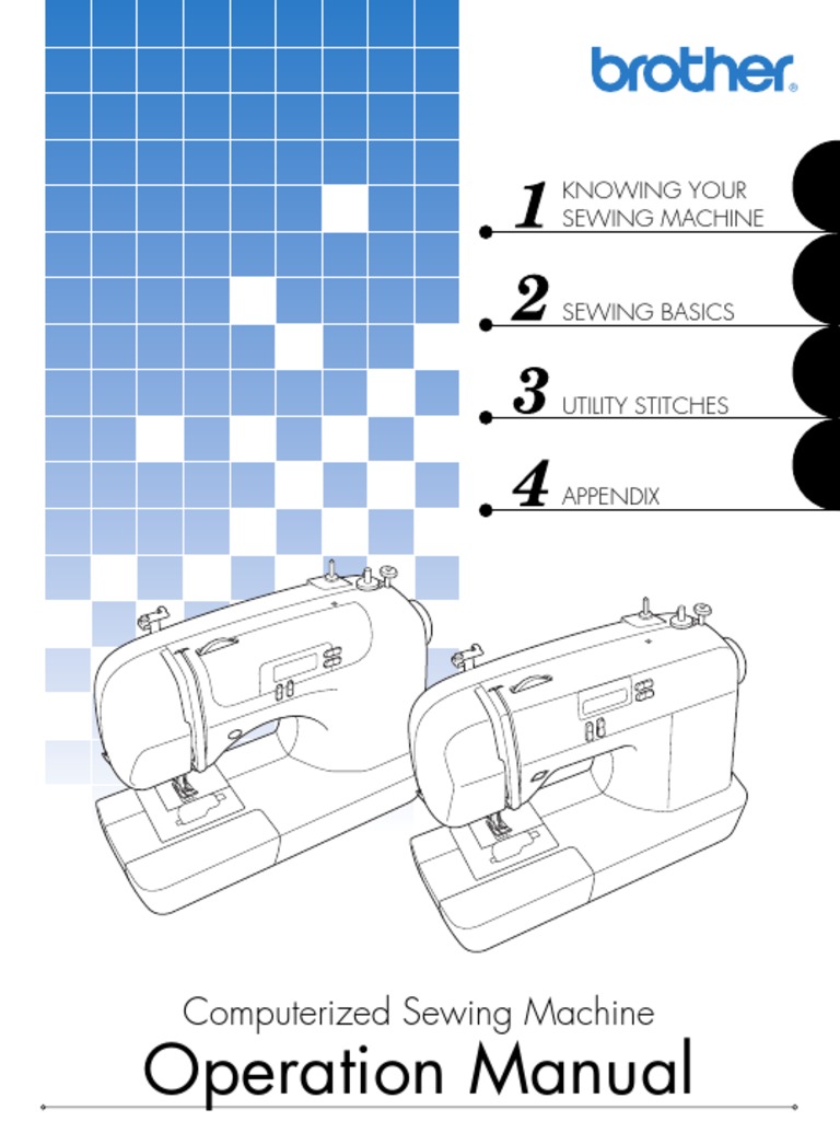 5781 Brother BC2100 Sewing Machine Manual in English PDF Sewing