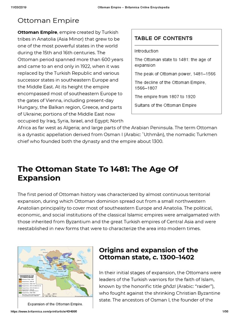 Ottoman Empire History PDF Ottoman Empire Byzantine Empire