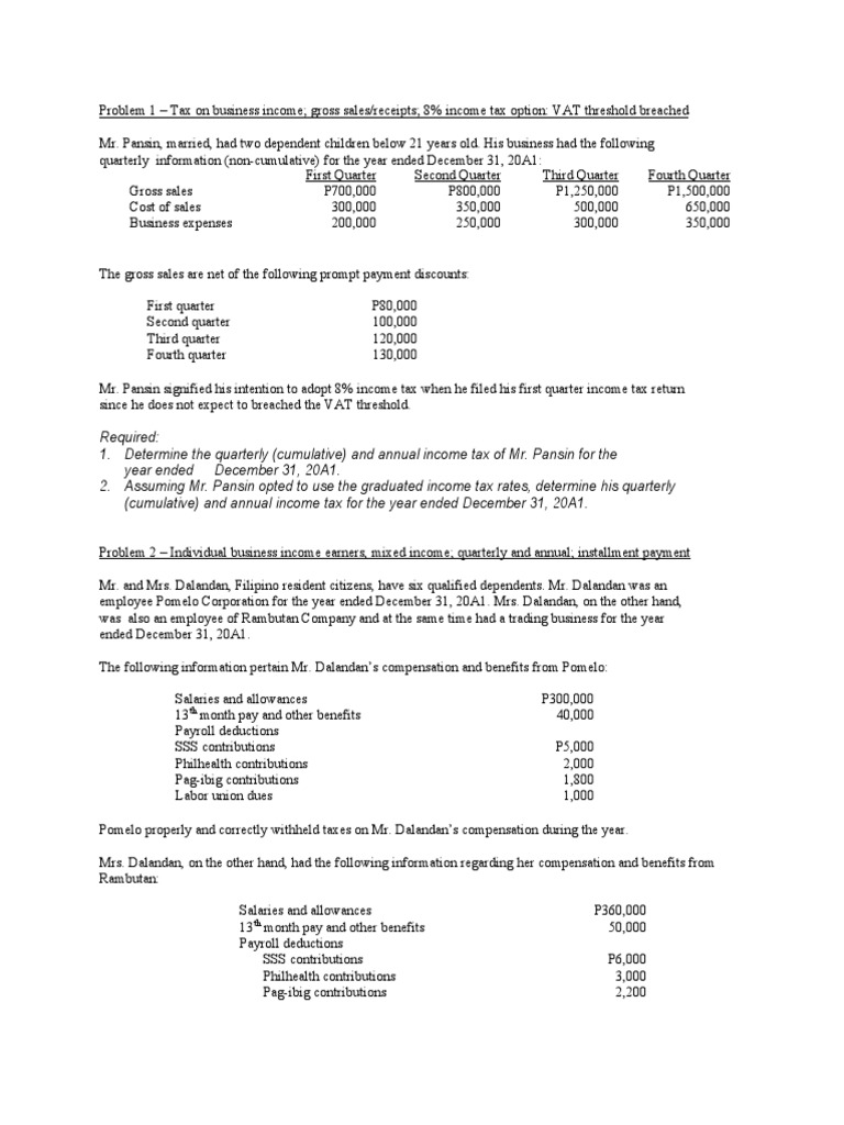 Individual Income Tax | PDF | Income Tax | Taxes