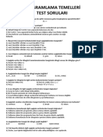 Protem Test Soruları