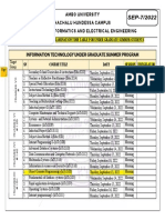 FE Schedule