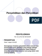 Penyelidikan Dan Penyidikan