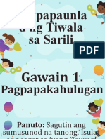 Pagpapaunla D NG Tiwala Sa Sarili