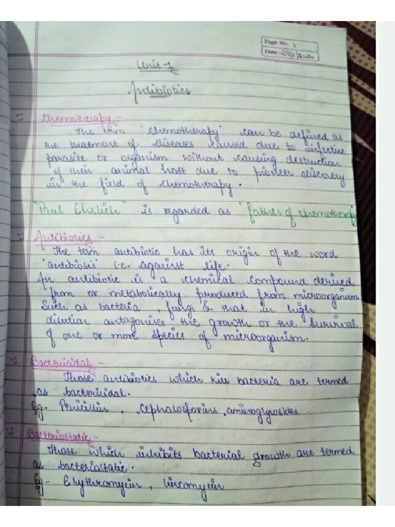 Medicinal Chemistry 3 Unit 1 Sem 6 Notes | PDF