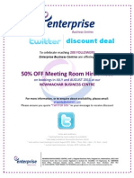 Discount Deal: 50% OFF Meeting Room Hire Prices