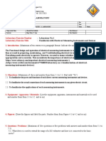 Laboratory Format PEE 1.1 Electical Circuits 1.1 Lab 1