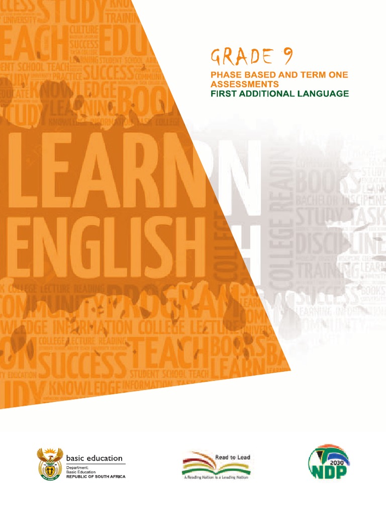 Grade 9 english fal pdf educational assessment multiple choice
