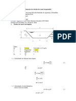 Memoria de Calculo de Canal Trapezoidal