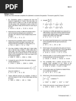 Algebra Unit Test