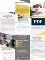 Folleto Brochure de Servicios Empresa Profesional Amarillo