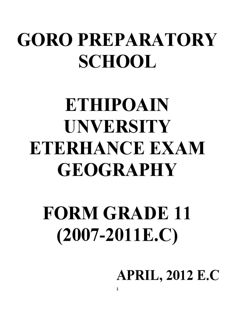 Grade 11 Geography Euee20072013 PDF Africa Geography