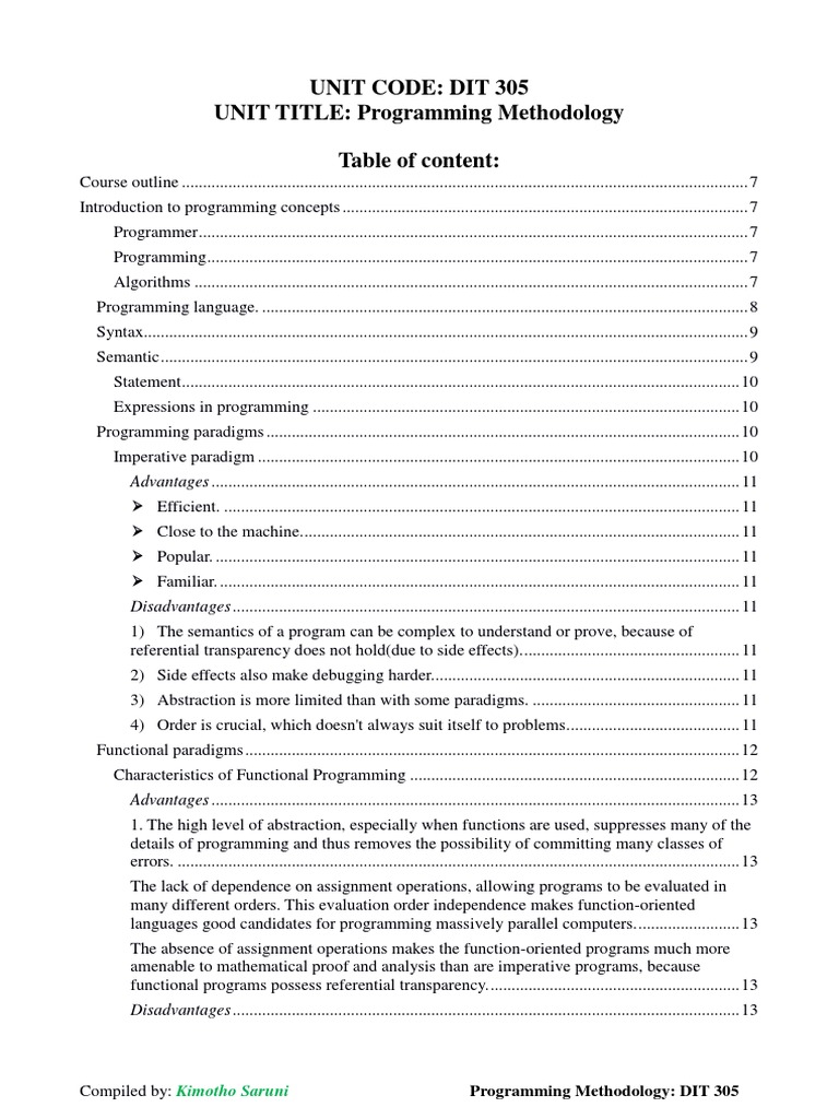 Programming Methodology | PDF | Programming Paradigms | Functional ...