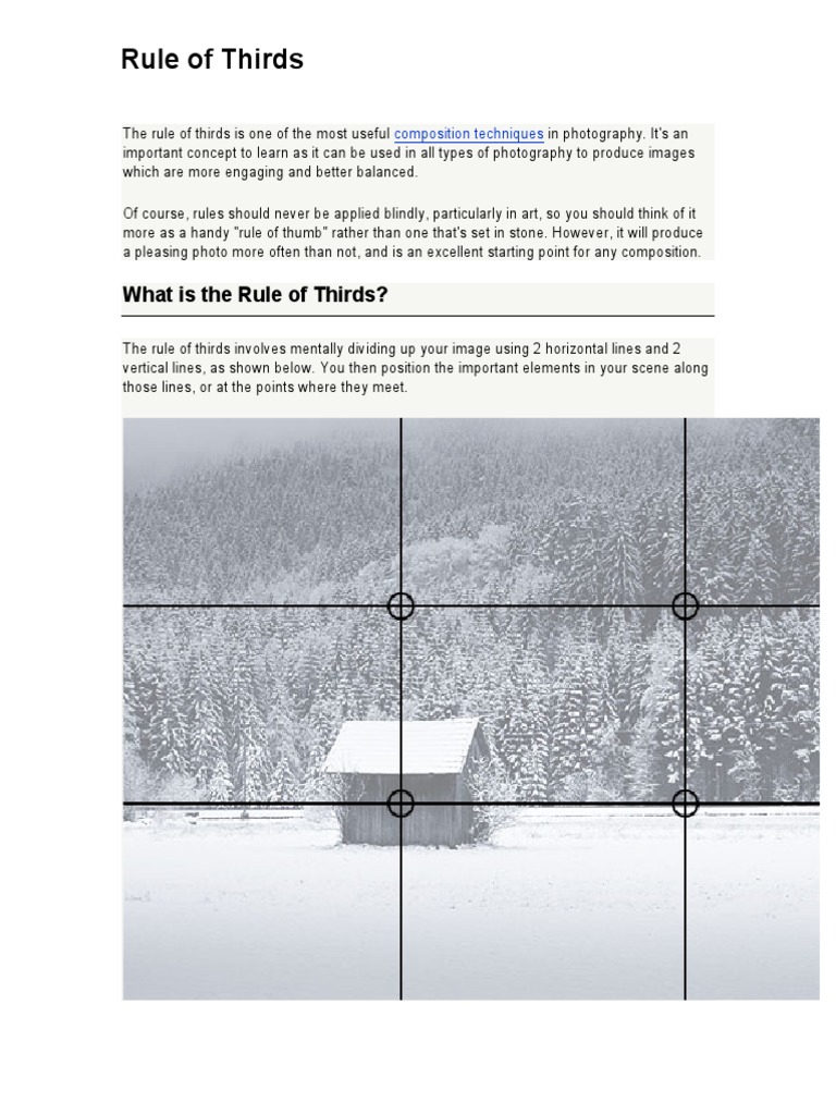 The Rule of Thirds Is One of The Most Useful Composition Techniques in ...