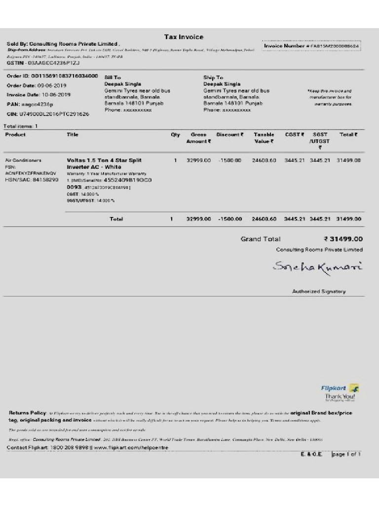 Ac bill pdf