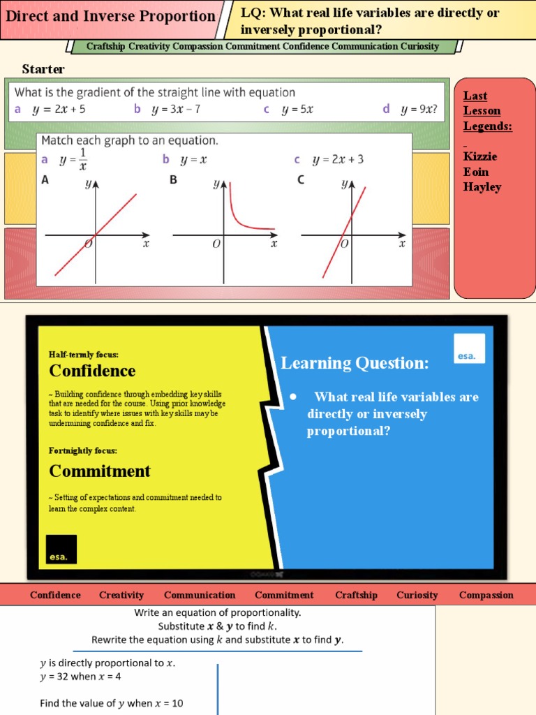 11.5 Direct and Inverse Proportion Equations | Download Free PDF ...