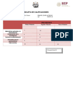 Boleta de Calificaciones