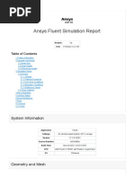 Ansys Fluent Simulation Report