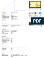 E2239fwt: 54.7cm (21.5") LED MONITOR