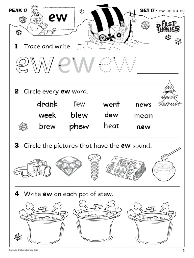 Activity Sheet FP Fast Phonics Worksheets Peak 17 Peak 17 Phonics en-GB
