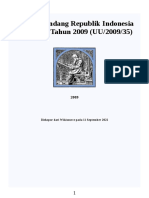 Undang-Undang Republik Indonesia Nomor 35 Tahun 2009