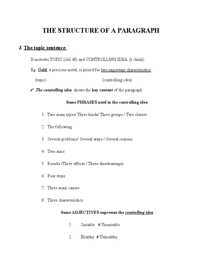How To Write A Paragraph | PDF | Gold | Linguistics
