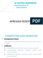 Apresiasi Reseptif (9, 10) 102