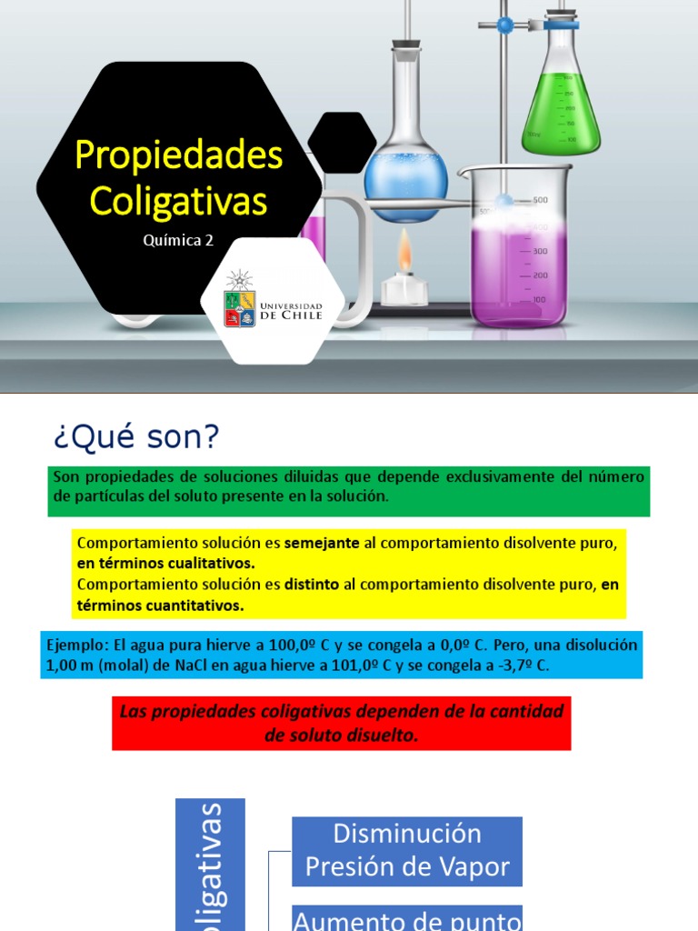 Unidad 1 Propiedades Coligativas | PDF | Atmósfera | Fases de la materia