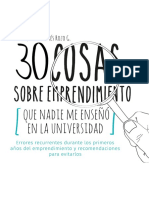 30 Cosas Sobre Emprendimiento Que Nadie Enseño - Julio Rozo