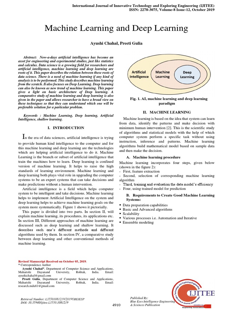 Deep Learning | PDF | Machine Learning | Deep Learning