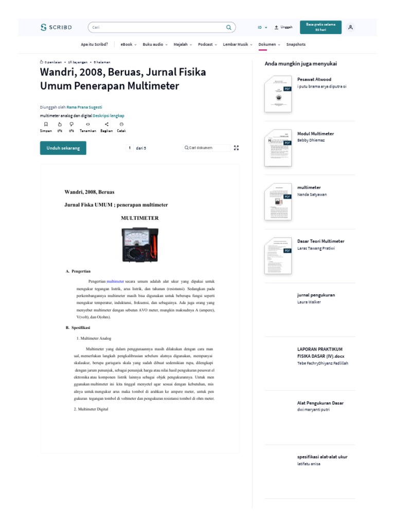 Id Scribd Com Document 388990929 Wandri 2008 Beruas Jurnal Fisika Umum