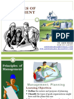 Principles of Management Planning