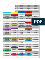 Calendario de Evaluación 2° Semestre 2022 - 2°B