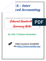 CA Rohan Nimbalkar - Summary - Notes