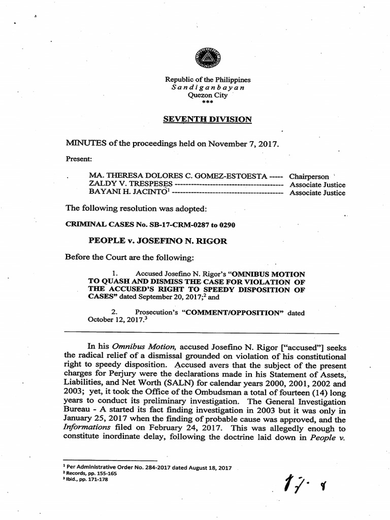 K Crim SB17CRM02870290 People Vs Rigor 11 07 2017