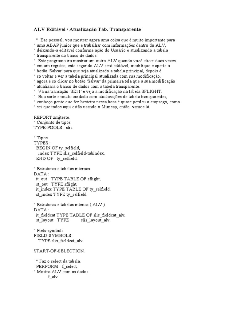 ALV Editável | PDF | Informática | Gestão de Tecnologia da Informação