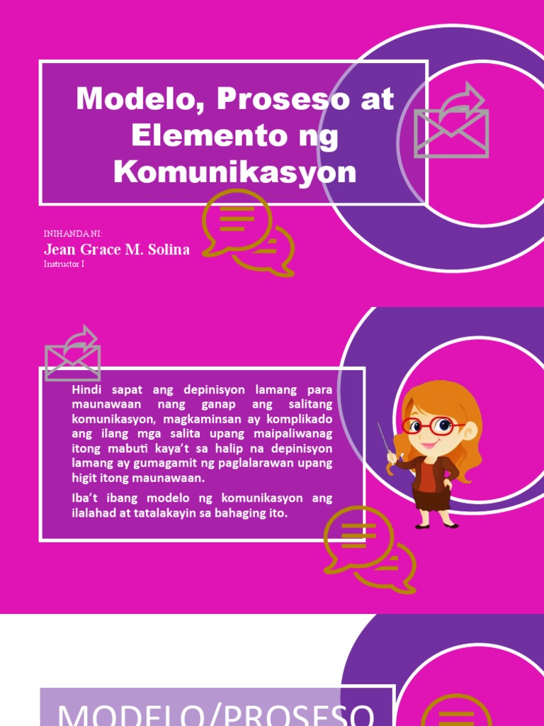 Share Modelo Proseso at Elemento NG Komunikasyon | PDF