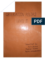 Observation Model Record Level 2