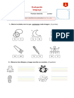 Evaluación Lenguaje Letra m l p s