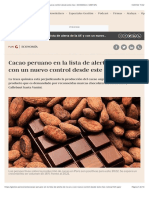 Cacao Peruano en La Lista de Alerta de La UE y Con Nuevo Control Desde Este Mes - ECONOMIA - GESTIÓN