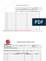 Permiso y Analisis de Trabajo Seguro en Alturas Progencol SAS 2018