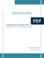 Manual Docente. Competencias Comunicativas